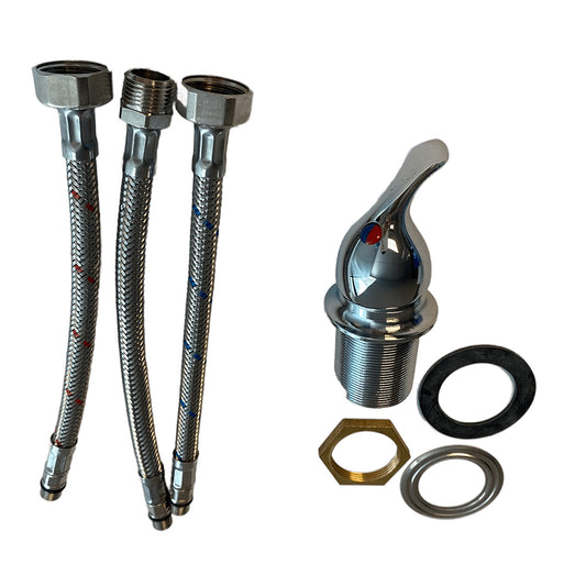 Scandvik Chrome Compact Shower Control Mixer Single Lever 10500P