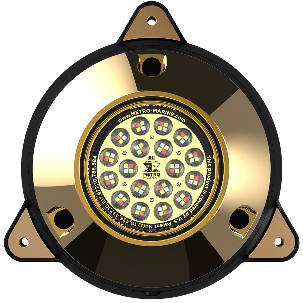 Metro Marine HighOutput Surface Mount Underwater Light wIntelligent Full Spectrum LEDs RGBW 90 Beam FSMR1FS90