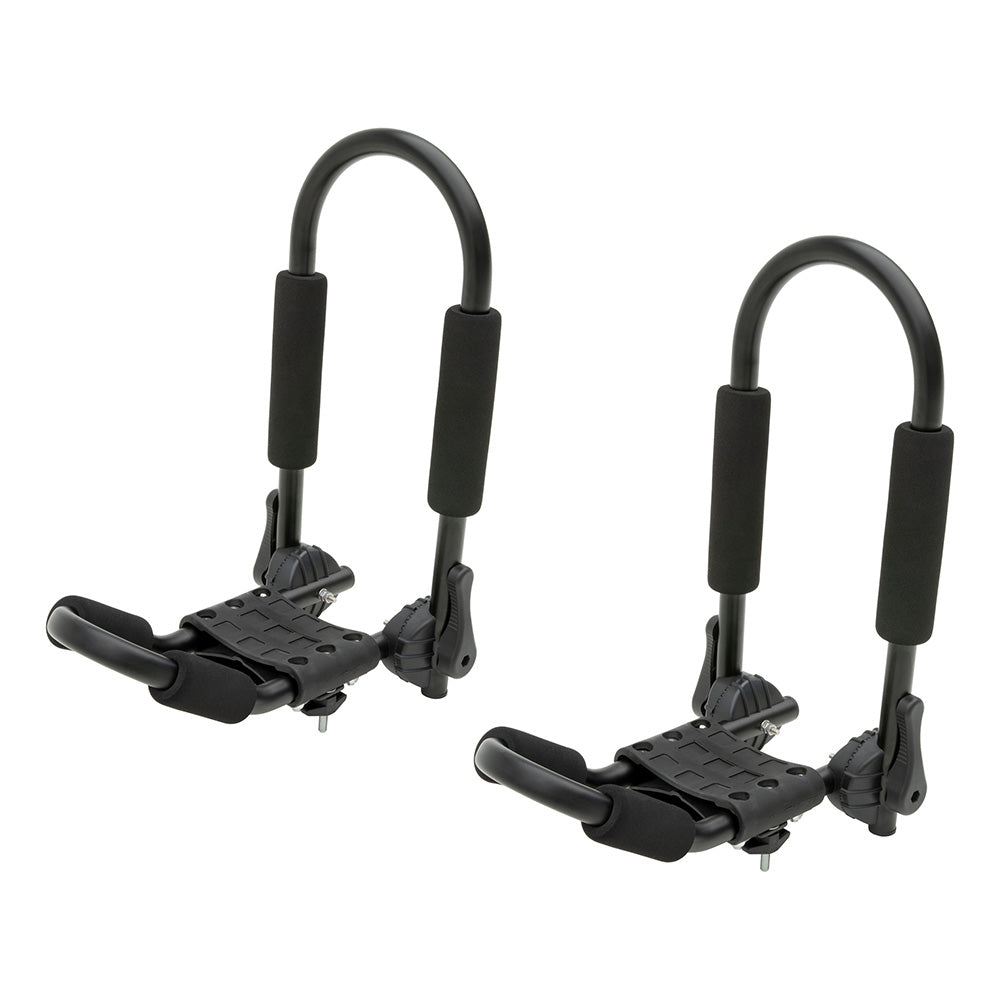 CURT Adjustable Aluminum Roof Rack Kayak Holders 18320