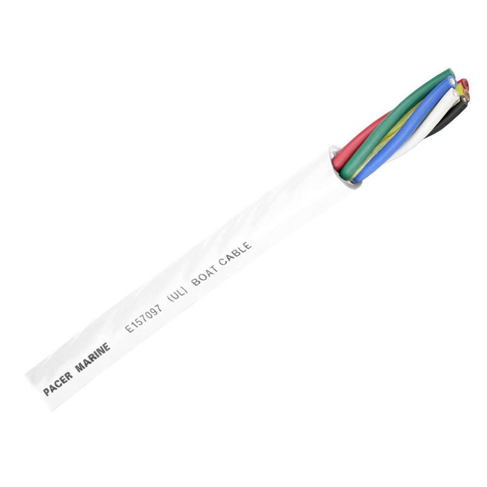 Pacer Round 6 Conductor Cable By The Foot 166 AWG Black Brown Red Green Blue White WR166FT