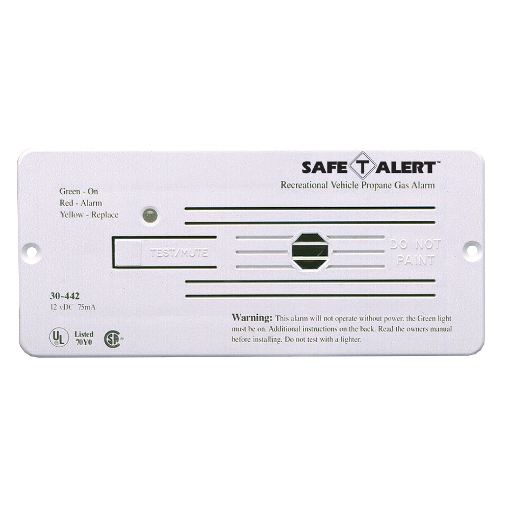 SafeTAlert 30 Series 12V RV Propane Alarm White 30442PWT