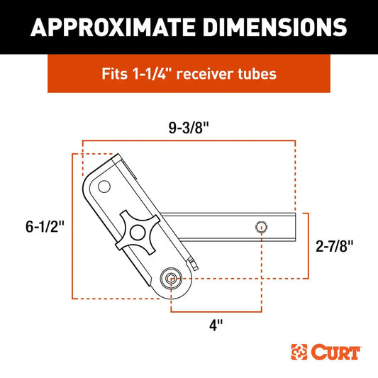 CURT ActiveLink 114 Receiver Shank Up to 3500 lbs 18401