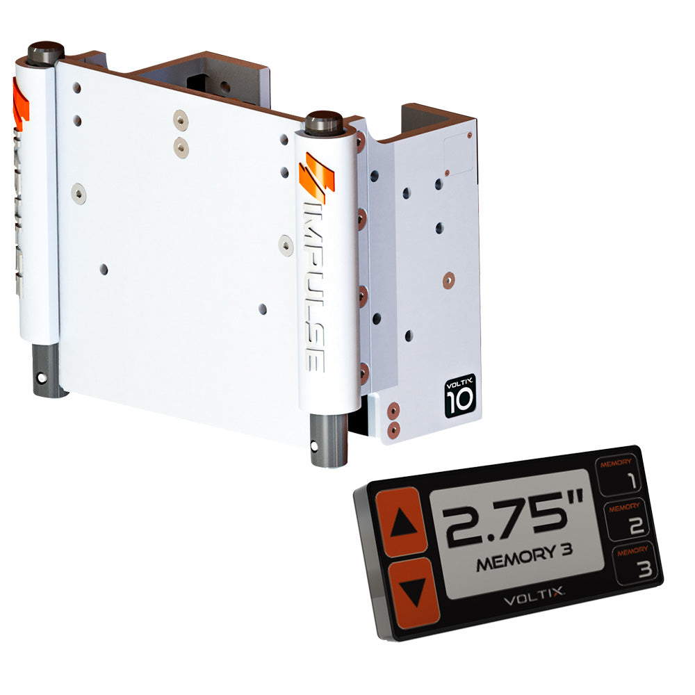 IMPULSE 10 Set Back Electric Jack Plate wSmart Control White Cerakote 75070W