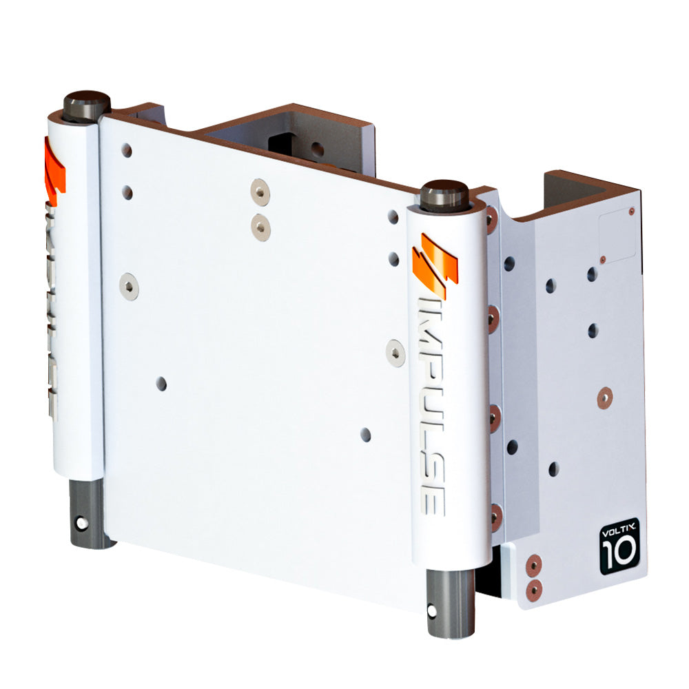 IMPULSE 10 Set Back Electric Jack Plate wStandard Control White Cerakote 75072W