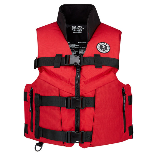 Mustang Accel 100 Foam Fishing Vest Small RedBlack MV462602123S216
