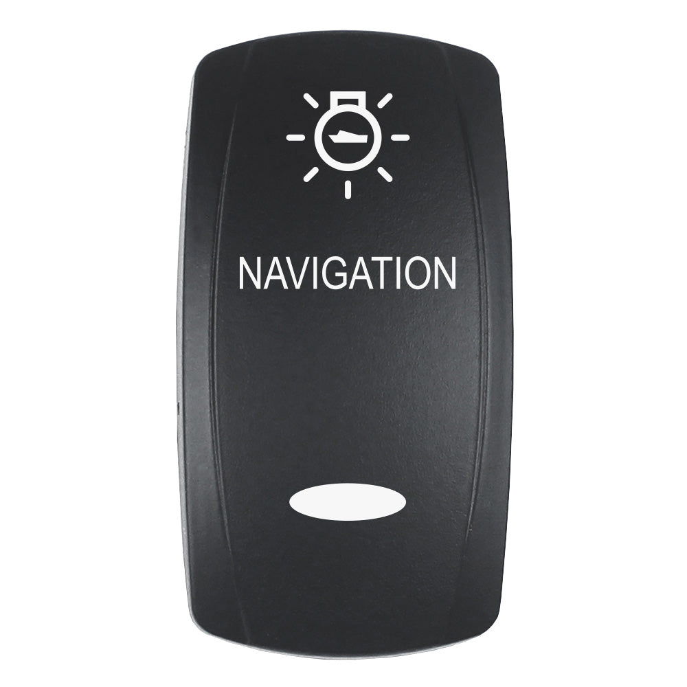 Pacer Actuator NAVIGATION fV Series Contura Switches Black Laser Etched TopBottom Light EV2LENAV