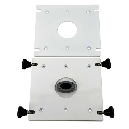 Seaview Removable Base fPedestal Mounts w10x10 Base Plate White PMRB10