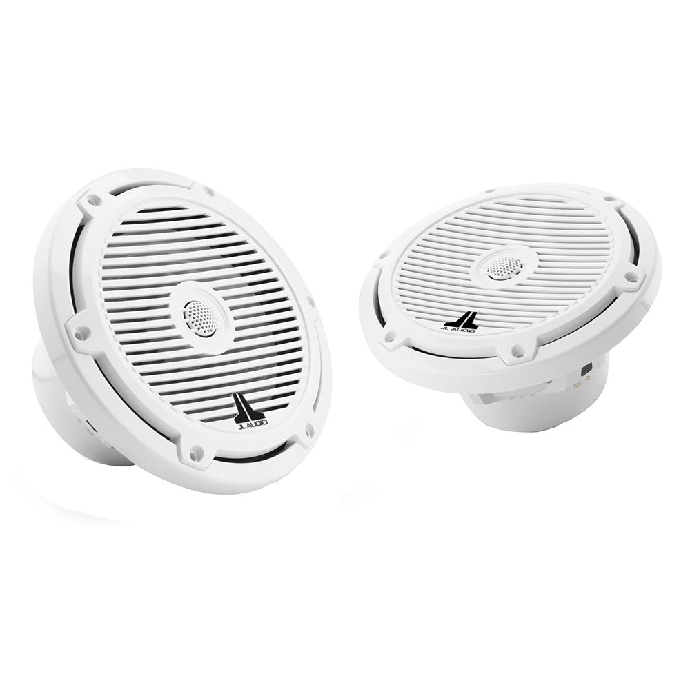 JL Audio M3 Series 77 Marine Coaxial Speakers wGloss White Classic Grilles M3770XCGw 0100306500