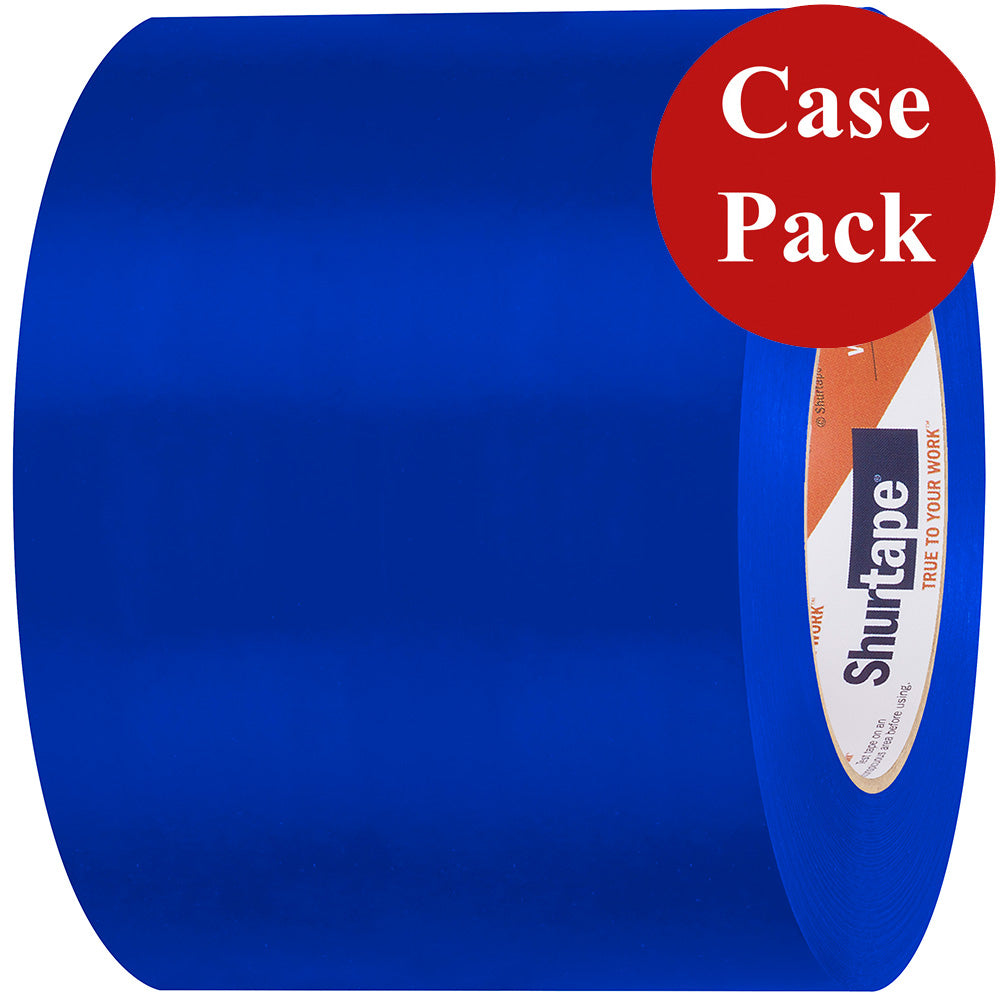 Shurtape UVResistant Marine Heat Shrink Tape 96MM x 55M Roll Straight Edge Blue Case of 12 Rolls 105740C