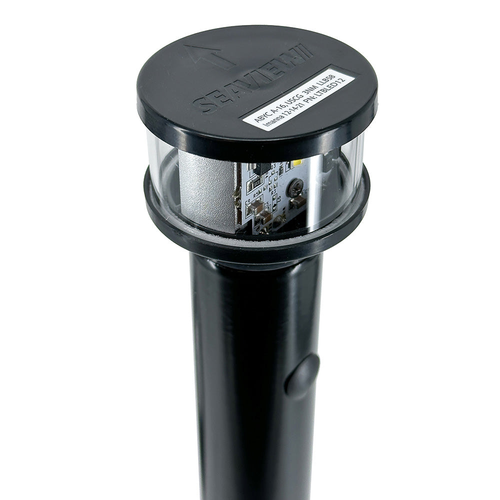 Seaview 12V C5 Certified Round 3nm LED Combo Masthead AllRound Light Black LTBLED12C5BLK