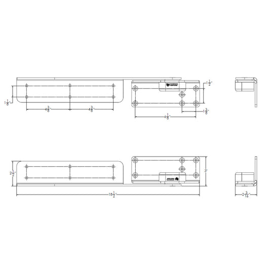 TACO Command Ratchet Hinge 1812 316 Stainless Steel Polished wHard Stop H250048