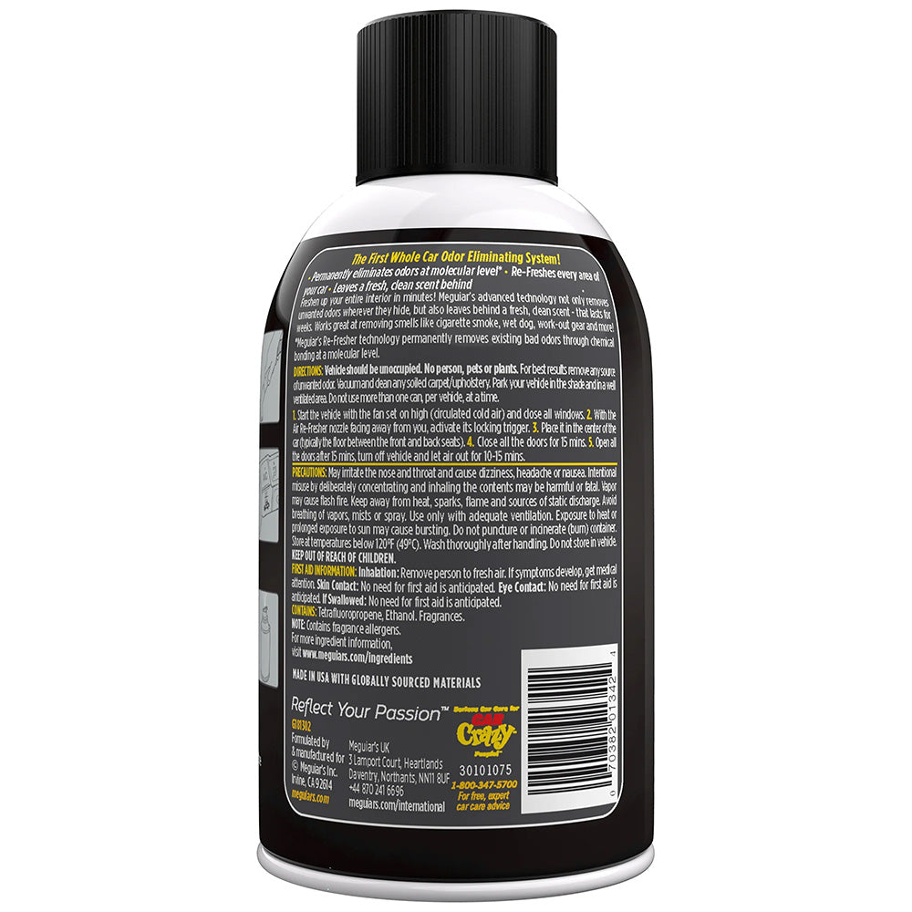 Meguiars Whole Car Air Refresher Odor Eliminator Black Chrome Scent G181302