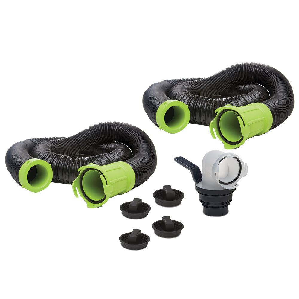 Thetford Titan Premium 20 Sewer Hose Kit wUniversal Bayonet Connection 5in1 Sewer Adapter wHandle 17902