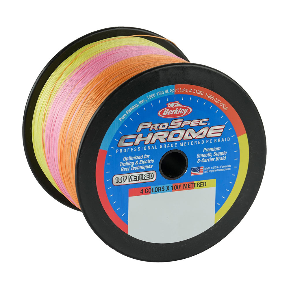 Berkley ProSpec Chrome 4 x 100 Metered Braid 100lb 3000yd 1641080