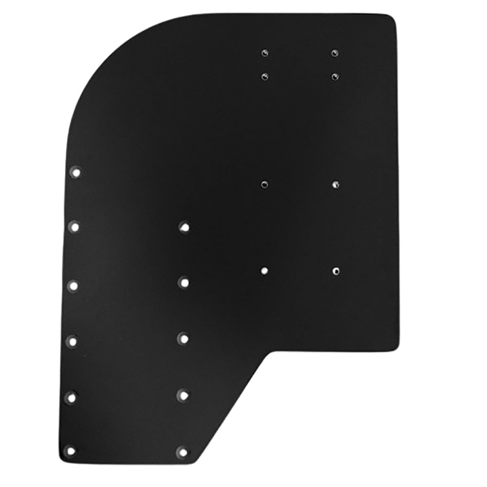 Sea Brackets Small Offset Trolling Motor Plate Black SEA2306BLK
