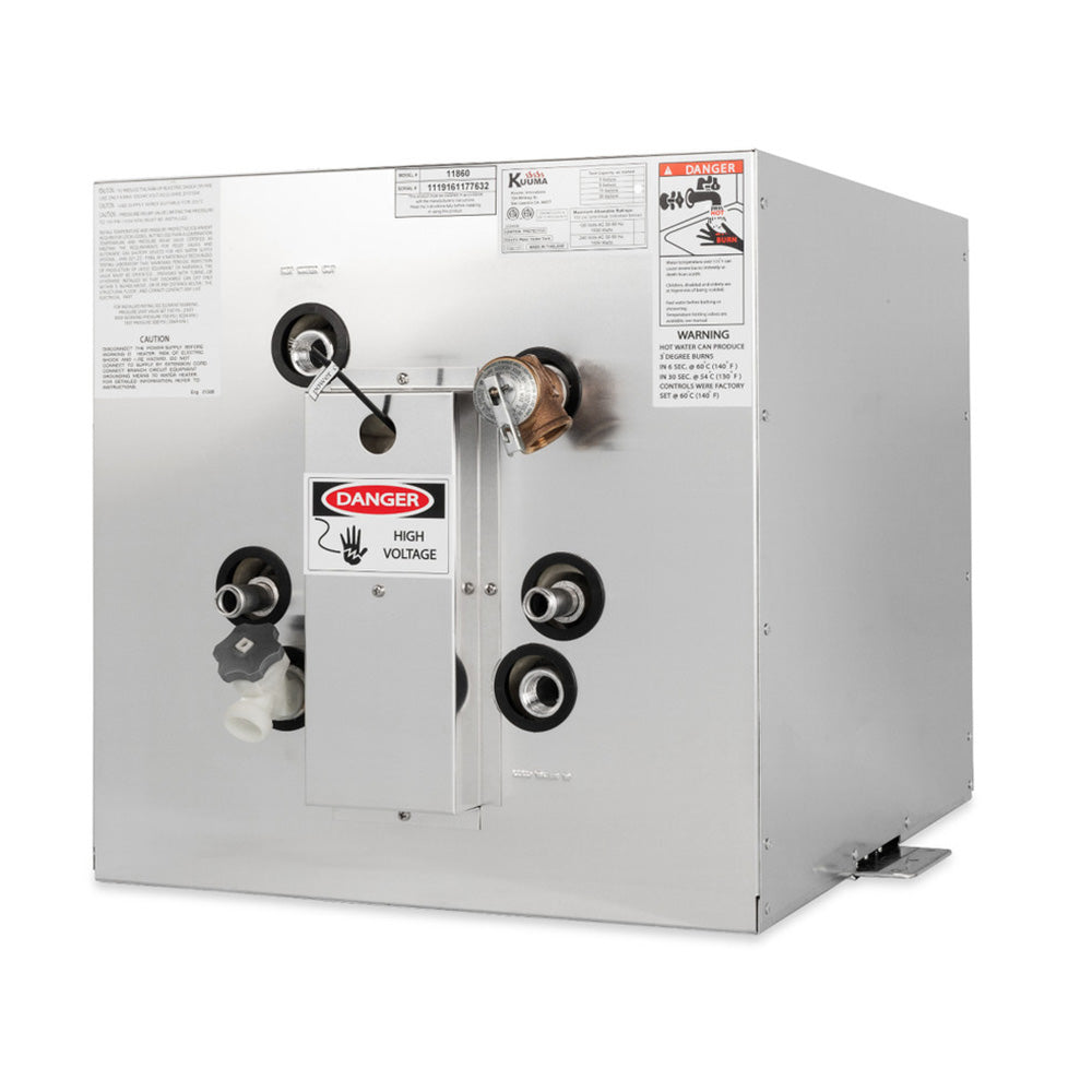 Kuuma 11Gallon WH 240V L1 L2 Wiring Front Heat Exchange Side Mount 11860