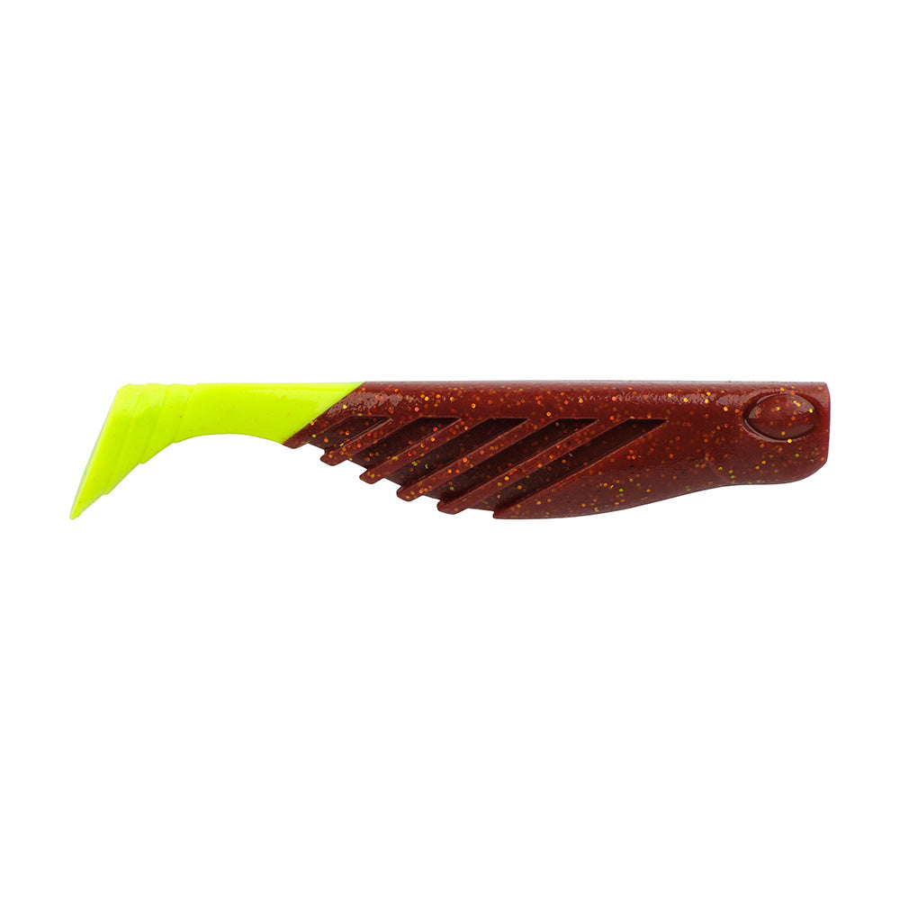 Berkley Gulp Saltwater Ripple Mullet 3 Root Beer GoldChartreuse GSRM3RBGC 1637701