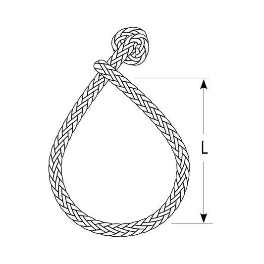 Ronstan Soft Shackle Size S 4mm x 65mm wRobline Line DSH4GRY