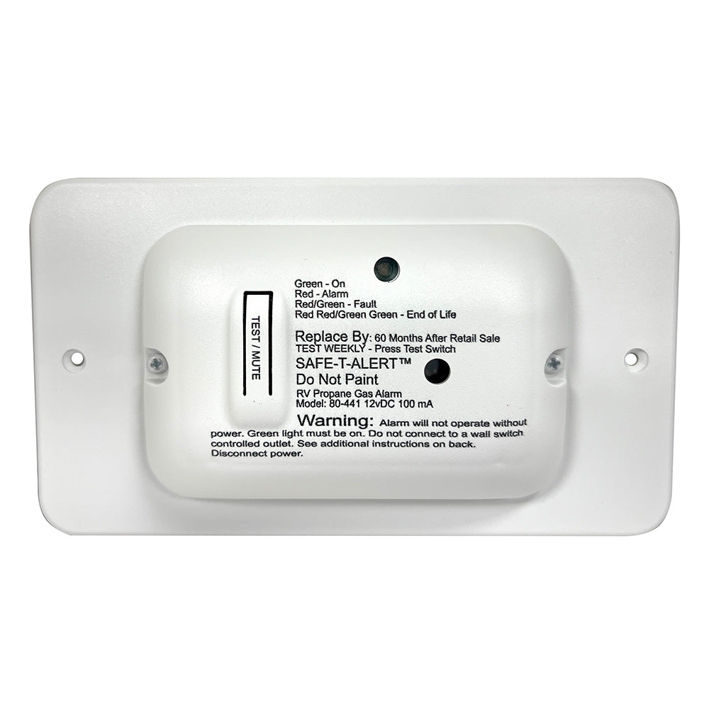 SafeTAlert 80 Series White Propane Gas Alarm 12V 80441WTTR