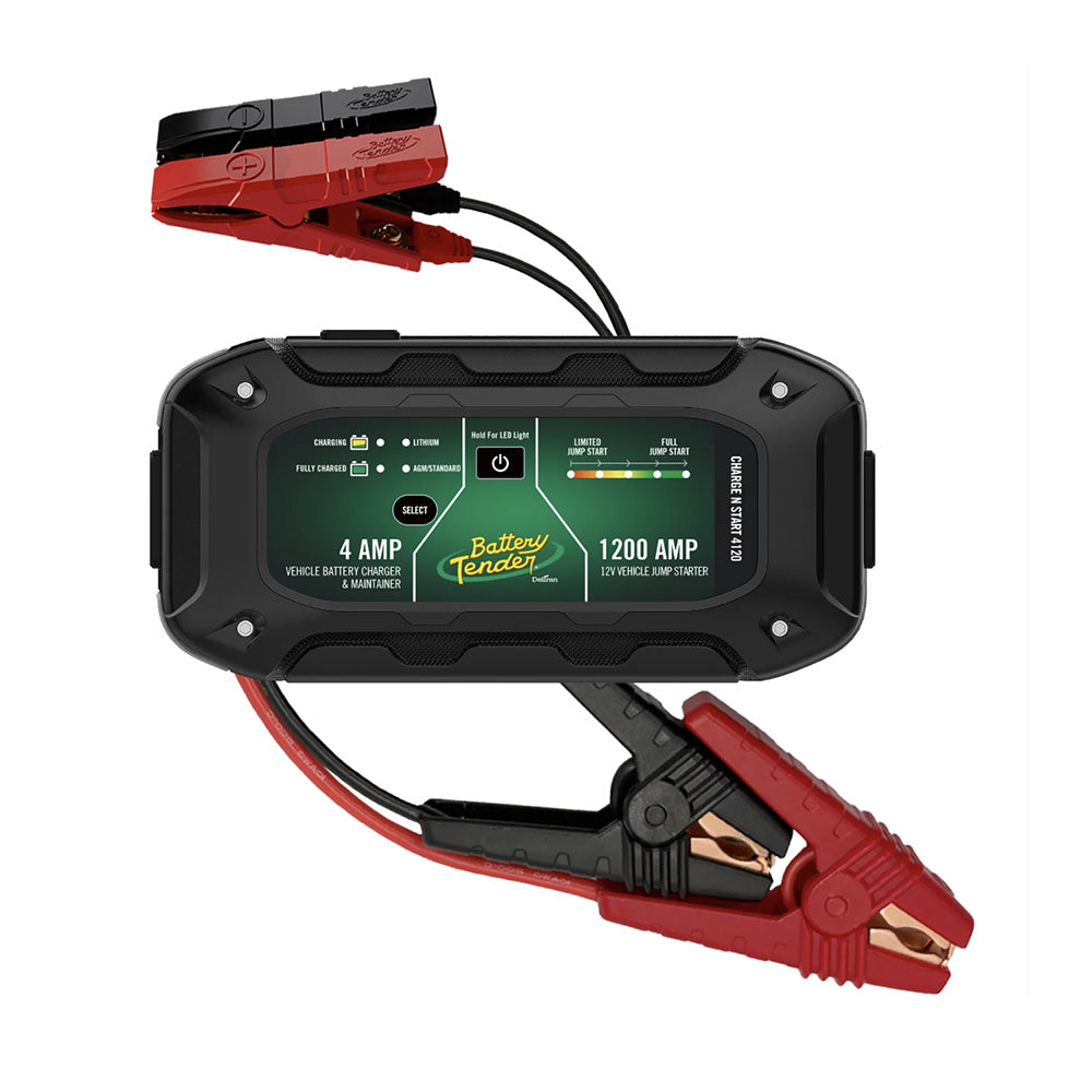 Battery Tender Charge N Start 4120 4 Amp Battery Charger 1200 Amp Jump Starter 0307020WH