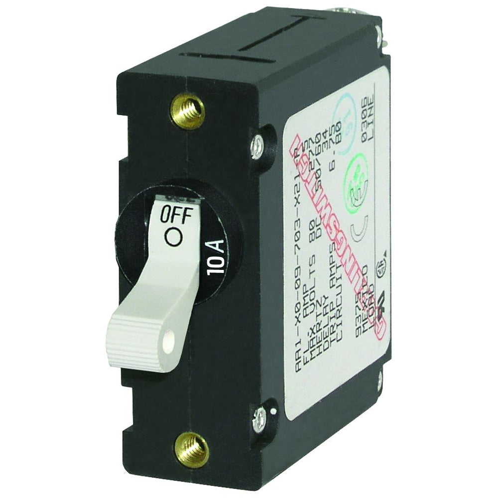 Blue Sea 7206 ACDC Single Pole Magnetic World Circuit Breaker 10AMP 7206