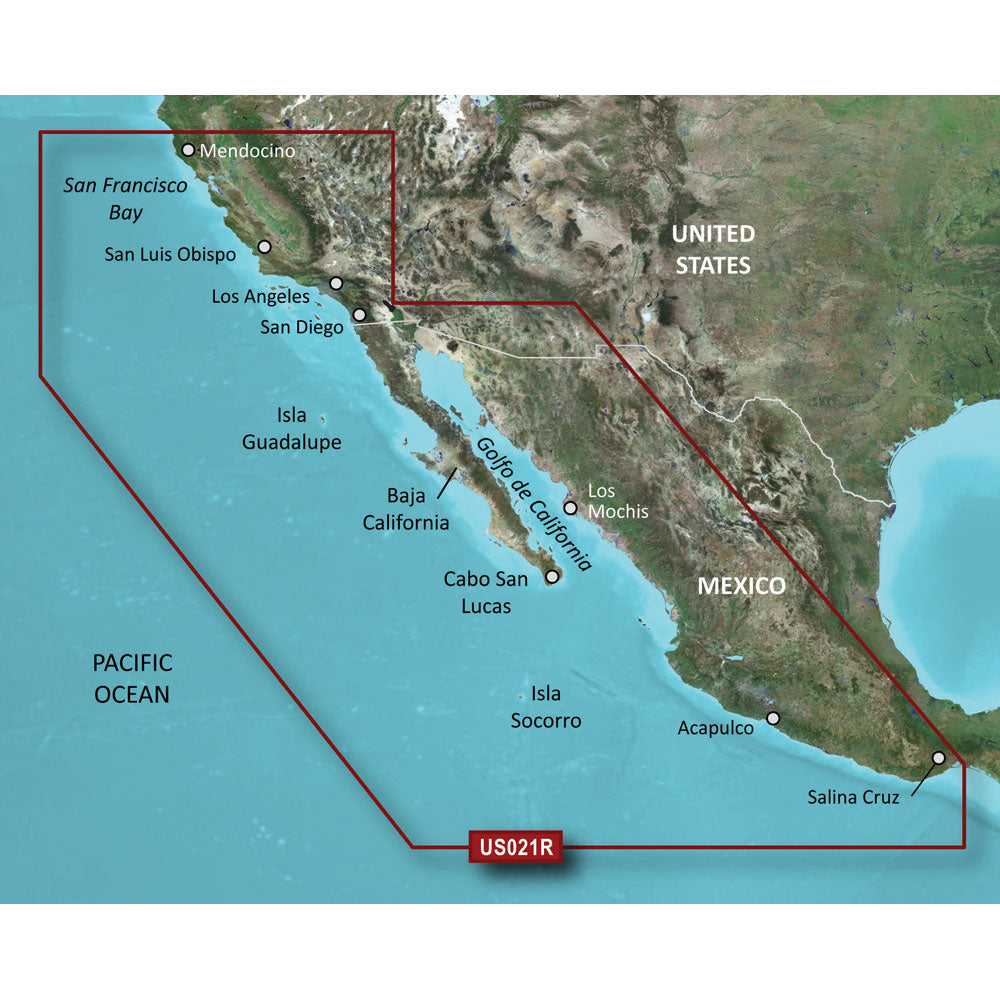 Garmin BlueChart g3 HD HXUS021R California Mexico microSDSD 010C072220