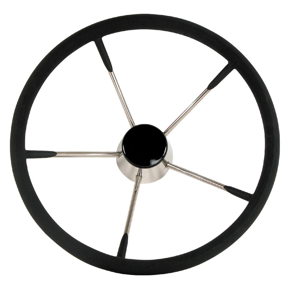 Whitecap Destroyer Steering Wheel Black Foam 15 Diameter S9004B
