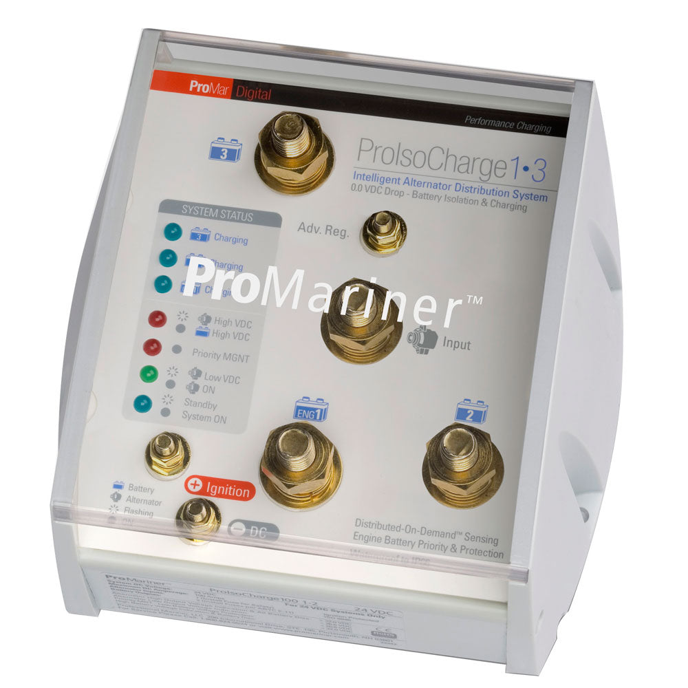 ProMariner ProIsoCharge Battery Isolator 120Amp 1Alt 3Bat 12V 23124