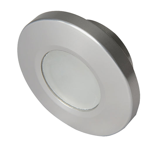 Lumitec Orbit Flush Mount Down Light Brushed Finish 2Color WhiteRed Dimming 112502