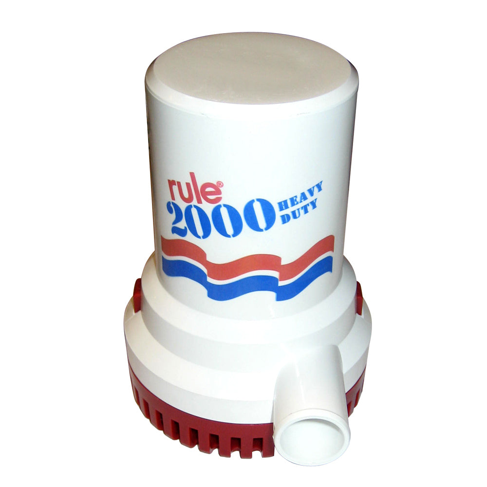 Rule 2000 GPH NonAutomatic Bilge Pump 24V 12