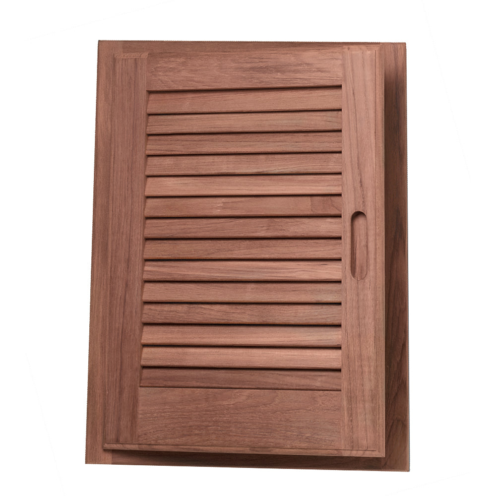 Whitecap Teak Louvered Door Frame Left Hand 15 x 20 60725