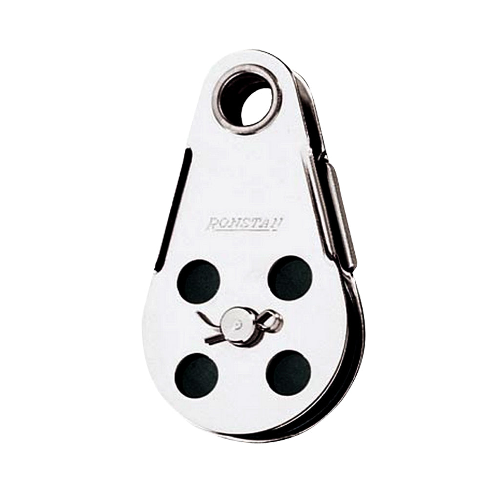 Ronstan Wire Block Tubular Rivet Head wRemovable Nylatron Sheave 45mm 134 Sheave Diameter RF103