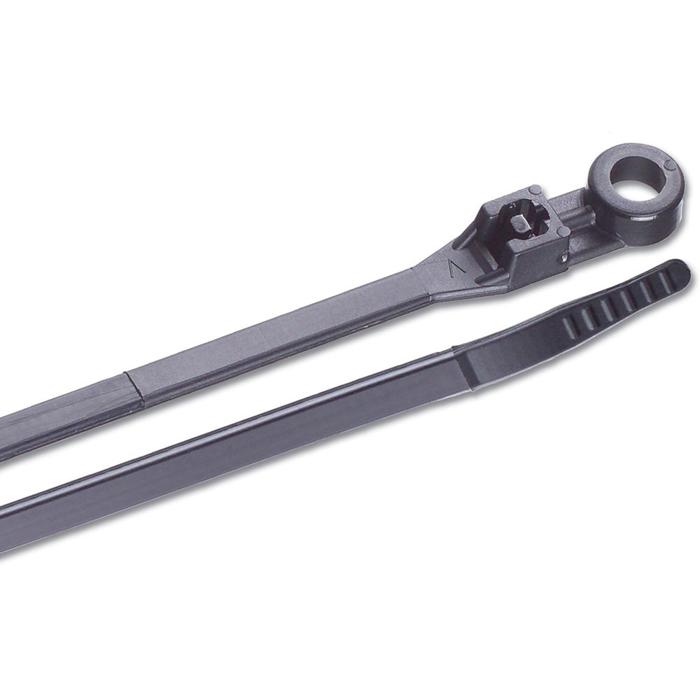 Ancor 6 UV Black Mounting Cable Zip Ties 25 Pack 199252