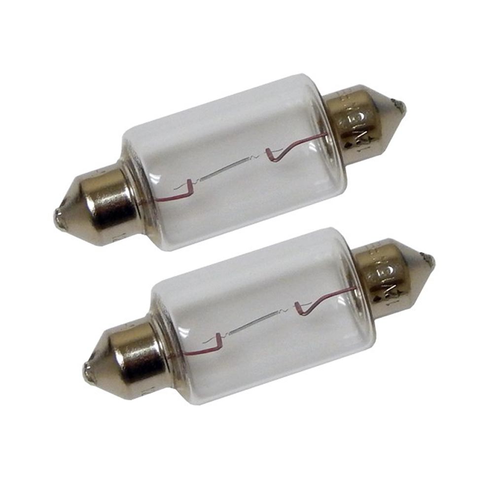 Perko Double Ended Festoon Bulbs 12V 15W 97A Pair 0070DP1CLR