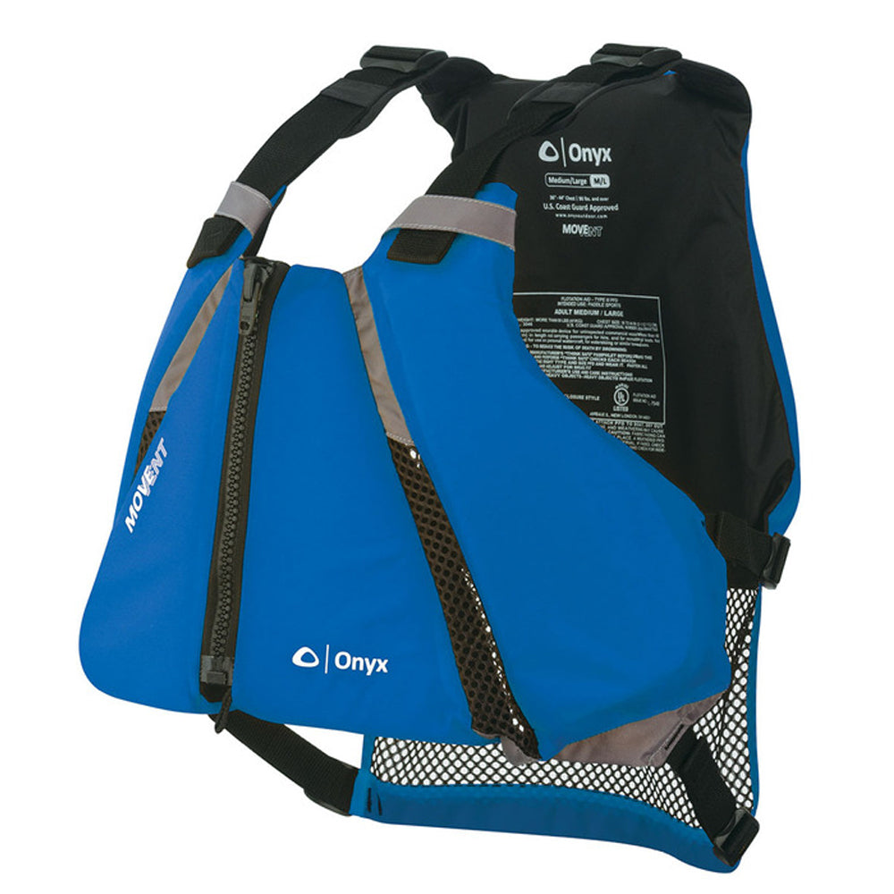Onyx MoveVent Curve Paddle Sports Life Vest ML Blue 12200050004016