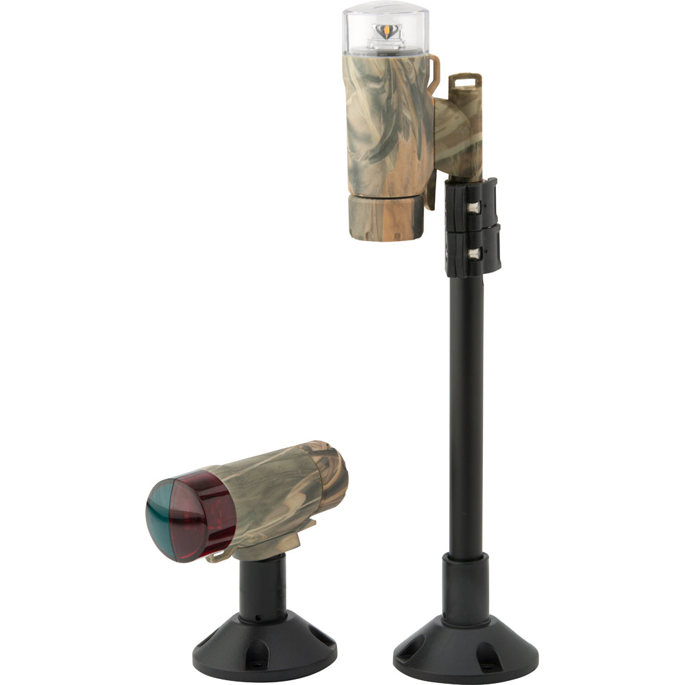 Attwood PaddleSport Portable Navigation Light Kit Screw Down or Adhesive Pad RealTree Max4 Camo 141937