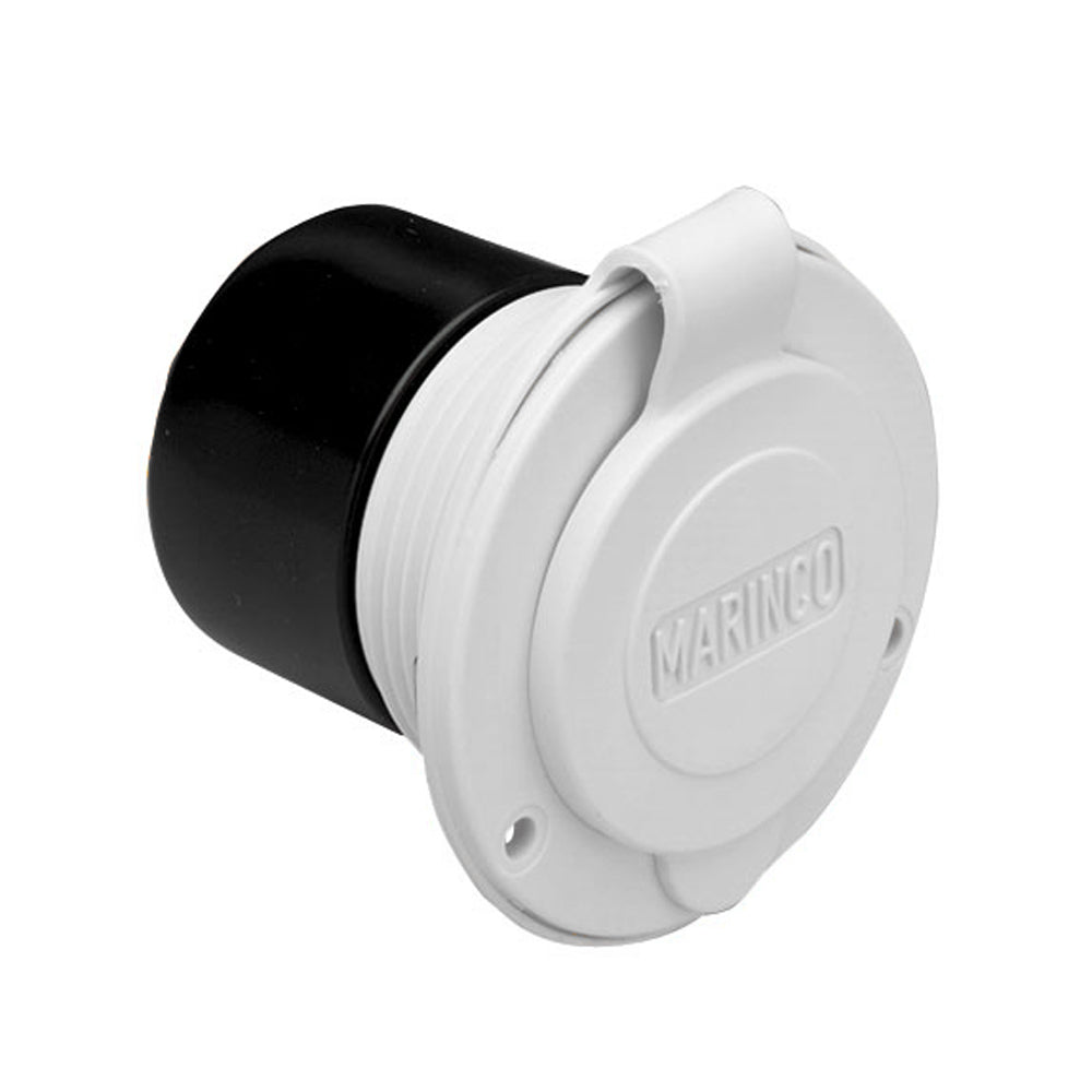 Marinco 15A 125V OnBoard Charger Inlet Front Mount White 150BBIW