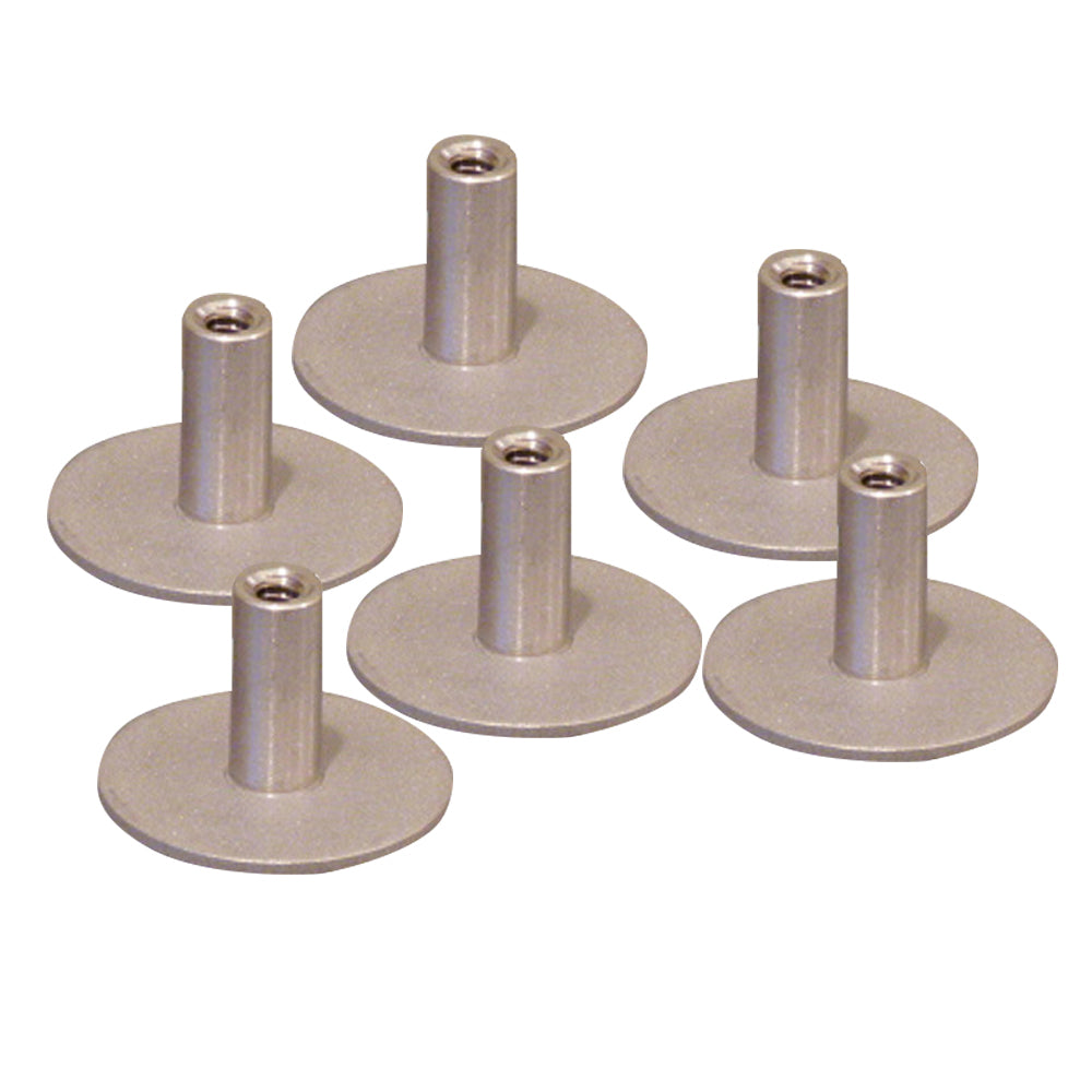 Weld Mount Stainless Steel Standoff 125 Base 14 x 20 Thread 75 Tall 6Pack 142012304