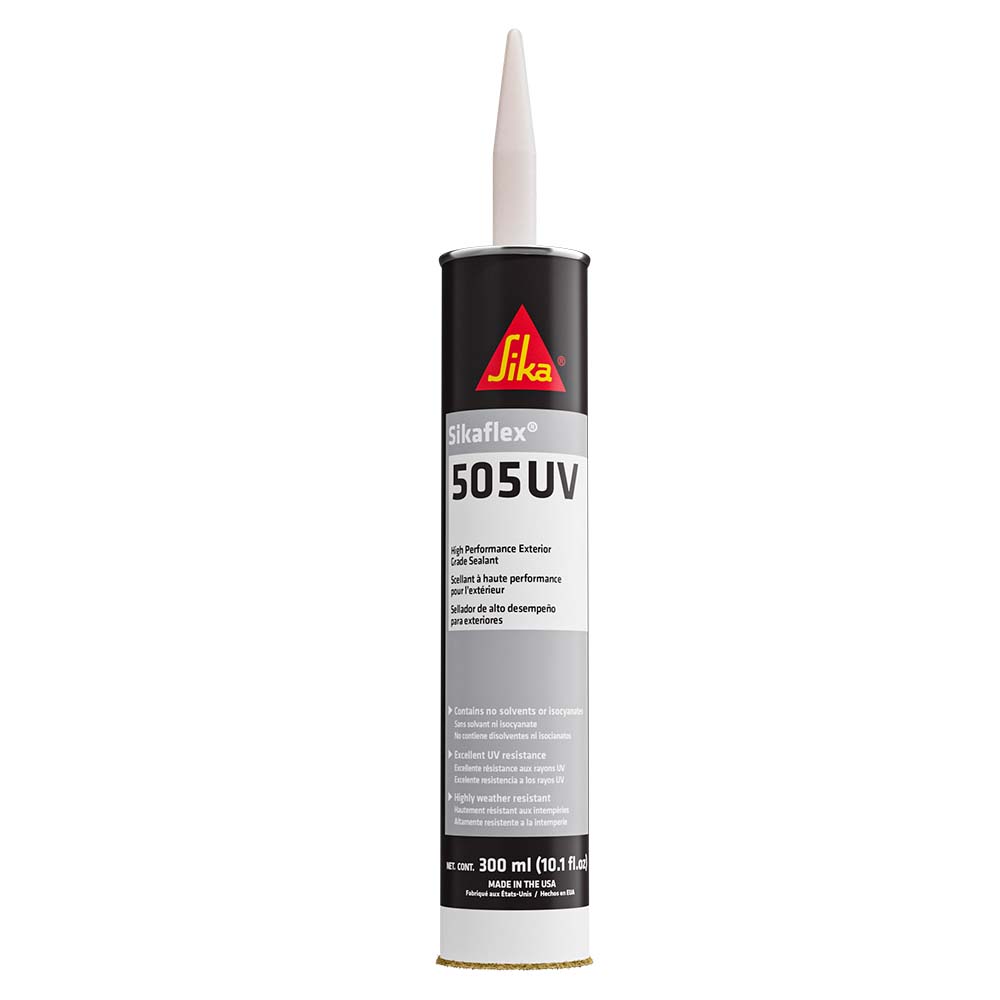 Sika Sikaflex 505UV High Performance Exterior Grade Sealant 103oz300ml Cartridge White 188024