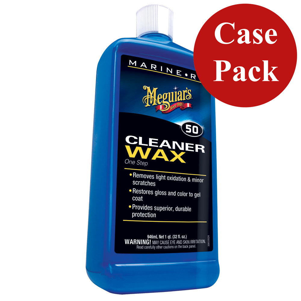 Meguiars BoatRV Cleaner Wax 32 oz Case of 6 M5032CASE