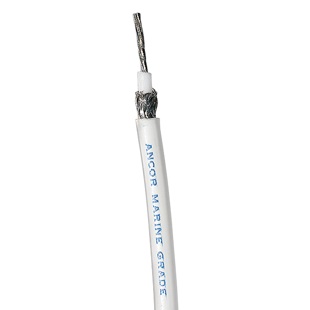 Ancor RG 8X White Tinned Coaxial Cable Sold By The Foot 1515FT