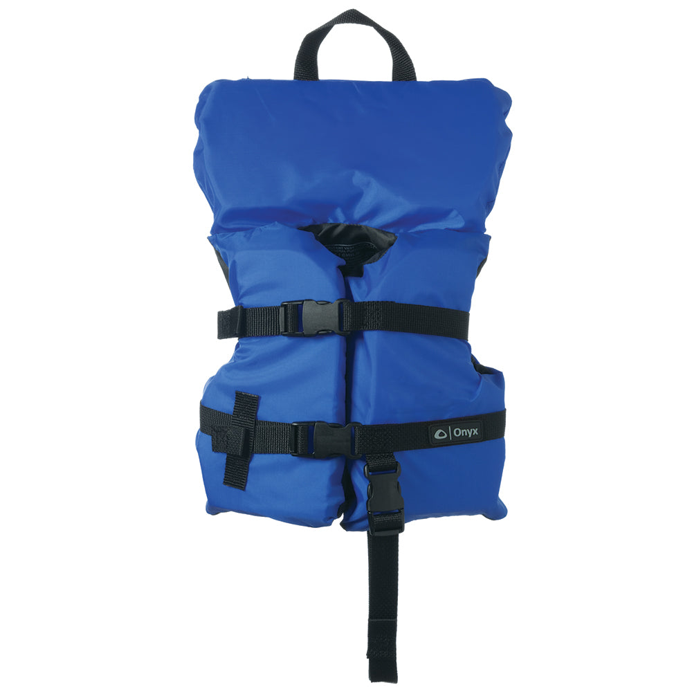 Onyx Nylon General Purpose Life Jacket InfantChild Under 50lbs Blue 10300050000012