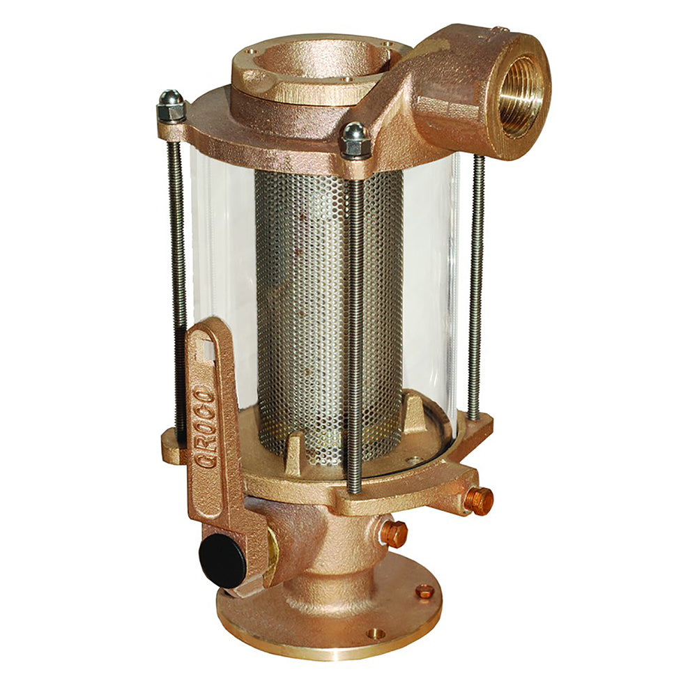 GROCO 112 Ball ValveSeacock Raw Water Strainer Combo BVS1500