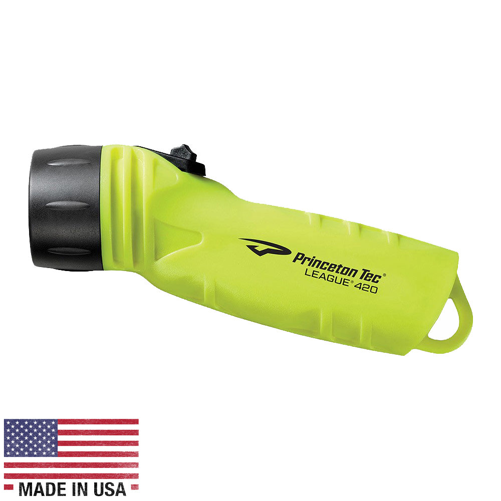 Princeton Tec League LED Flashlight Neon Yellow LG4NY