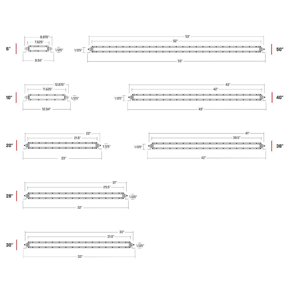 RIGID Industries SRSeries PRO 6 Lightbar Diffused LED Black Housing 906513