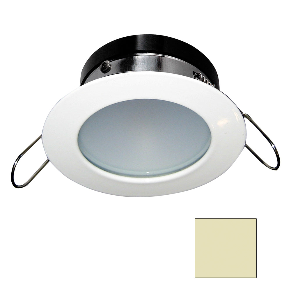 i2Systems Apeiron A1110Z 45W Spring Mount Light Round Warm White White Finish A1110Z31CAB