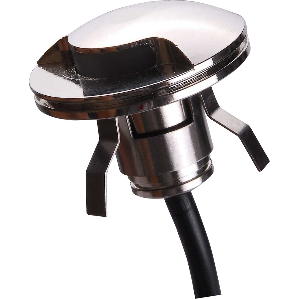 Lunasea 316 Polished Stainless Steel LED Waterproof Courtesy Light Warm White 12VDC Only LLB57WW0100