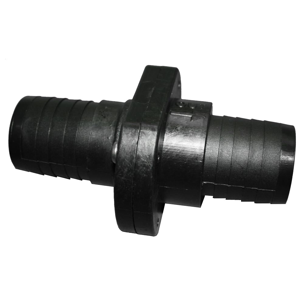 TH Marine Double Barb Inline Scupper Check Valve 112 Black ILS1500DP