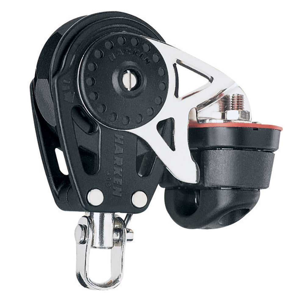 Harken 40mm Carbo Single Ratchet Block wSwivel Becket Cam Cleat 2610