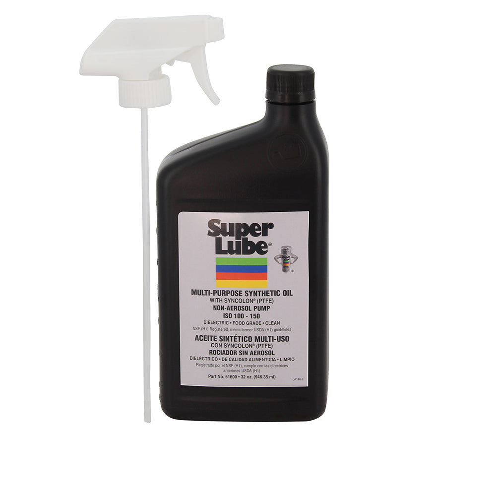 Super Lube Food Grade Synthetic Oil 1qt Trigger Sprayer 51600